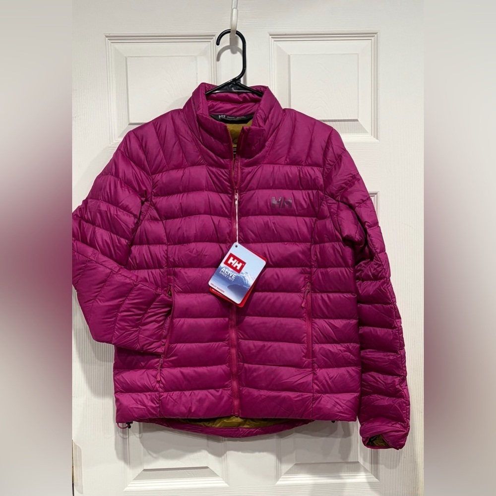 Helly Hansen Women's Medium Verglas Down Jacket 2.0 Fuschia Pink NWT Puffer Puff
